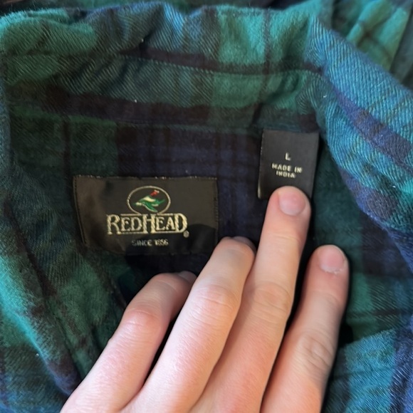 Two Redhead button down flannel shirts size large men’s - Picture 12 of 14